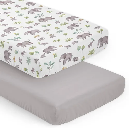 Miniatura 7 de Sweet Jojo Designs Sábanas ajustables para cuna de bebé (perezoso jungla) para niños o niñas, guardería infantil, habitación de niños pequeños