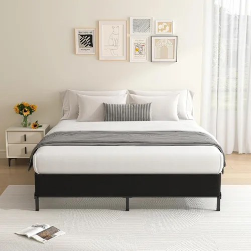 Miniatura 8 de MAF Base de somier Queen de 10 pulgadas de alto perfil para cama Queen, Base de cama tamaño Queen de 3500 lbs, Base de colchón de metal resistente
