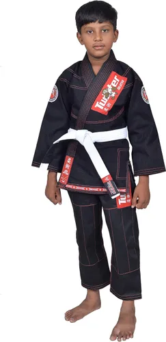 Miniatura 3 de Twister Kids Jiu Jitsu Gi Ultra Light Fabric Youth BJJ Gi with free White Belt Included