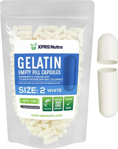 Miniatura 43 de XPRS Nutra Cápsulas vacías de tamaño 2 – 100 cápsulas vacías de gelatina – Pastillas de relleno de cápsulas de bricolaje – Cápsulas de gel de Multi