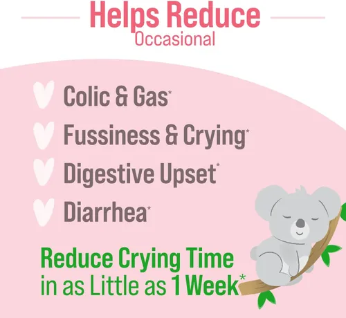 Miniatura 7 de Culturelle Probióticos infantiles para apoyo inmunológico y digestivo, 50 unidades y gotas calmantes y cómodas para bebés de 0 a 12 meses, 0.29 onzas
