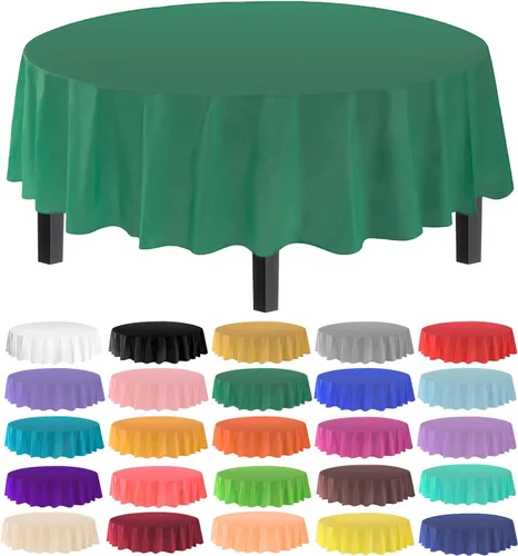 Miniatura 43 de allgala Mantel desechable a prueba de agua, paquete de 6 manteles de 54 x 108 pulgadas, marrón, para fiestas, cumpleaños, bodas, picnic, fiestas