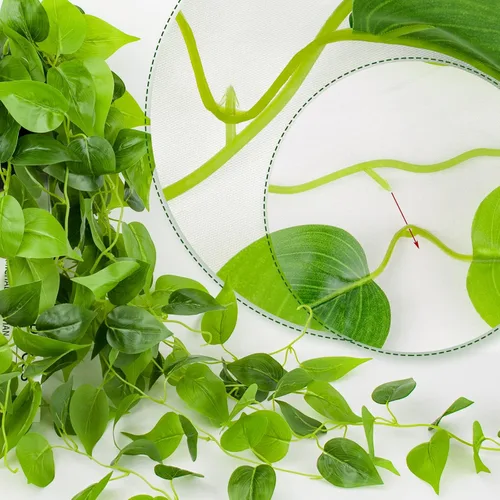 Miniatura 7 de LOYWREE Plantas Artificiales de 35.4 Pulgadas en Maceta Negra Plantas Colgantes Falsas Realistas en Maceta con Hiedra Artificial y Pothos - Ideal