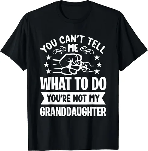 Miniatura 2 de Camiseta You can't Tell me what to do You're not my Granddaughter, Negro, S
