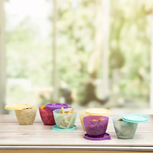 Miniatura 4 de Tupperware Recipiente de plástico - 13.5 fl oz, 6 piezas, multicolor