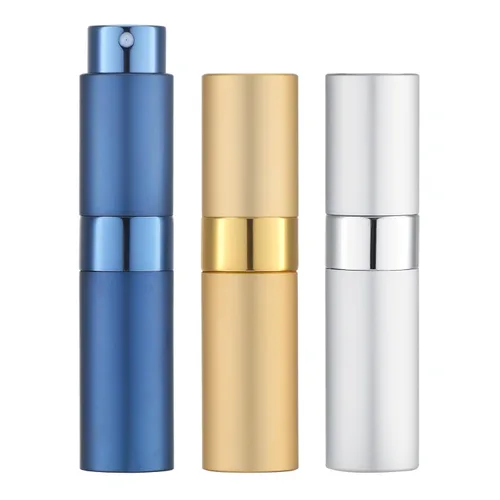Miniatura 17 de LISAPACK Botella atomizadora de perfume de 0.3 fl oz para viajes (3 piezas) dispensador de colonia vacío, rociador portátil (rojo, rosa, morado)