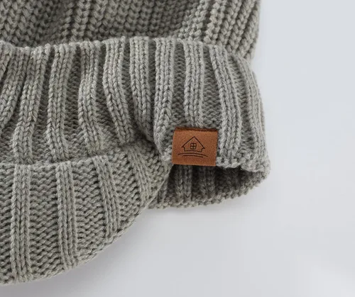 Miniatura 6 de Home Prefer - Gorro de punto grueso de invierno con visera para hombre