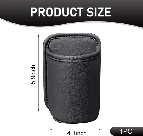 Miniatura 2 de Shakas Portavasos grande para puerta de automóvil, bolsa de almacenamiento multifuncional, papelera para bebidas, taza de agua, teléfono móvil