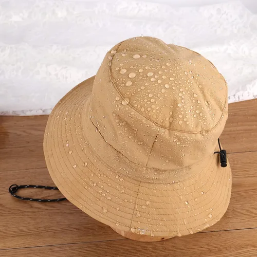 Miniatura 5 de Sombrero de sol para hombres y mujeres, ala ancha, UPF 50+, sombrero de pesca y pescador, impermeable, plegable, sombrero de sol para playa, Caqui