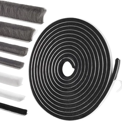 Miniatura 16 de Sello autoadhesivo para puertas y ventanas: relleno aislante insonorizante para marcos correderos, exteriores, frontales y jambas, 0.2 pulgadas x