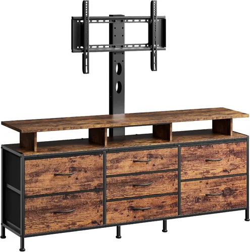 Miniatura 8 de REAHOME Soporte de TV con Soporte, Centro de Entretenimiento de 63" para Televisores de 32/45/55/60/65/70 pulgadas, Mesa Consola Multimedia con 7