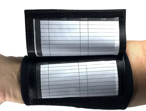 Miniatura 4 de Paquete de 5 pulseras para entrenador de muñeca (jóvenes o adultos) con ventanas triples, ideal para aparejos, toque, bandera de fútbol
