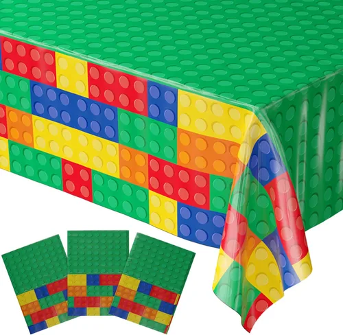 Miniatura 9 de Blue Orchards Fundas de mesa de caramelo (paquete de 3) – 54 x 108 pulgadas XL – Mantel, suministros de fiesta, decoraciones, fiesta de cumpleaños