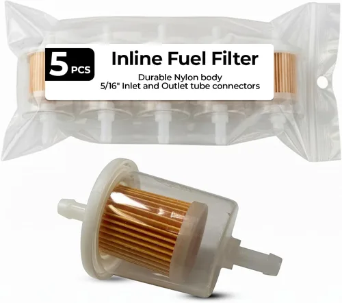Miniatura 3 de Filtro de combustible en línea universal transparente de 5/16 pulgadas - Reemplaza G2 GF11 33032 F20011-1 paquete