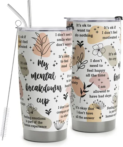 Miniatura 8 de Afirmaciones Diarias Positivas Para Mujeres - Taza de Viaje de Pensamientos Positivos - Regalos Inspiradores - Regalo para Salud Mental - Taza