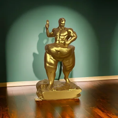 Miniatura 2 de Autoescultura, toma un martillo para tallarte a ti mismo, estatua de fitness para perder peso, decora tu hogar, oficina o estante