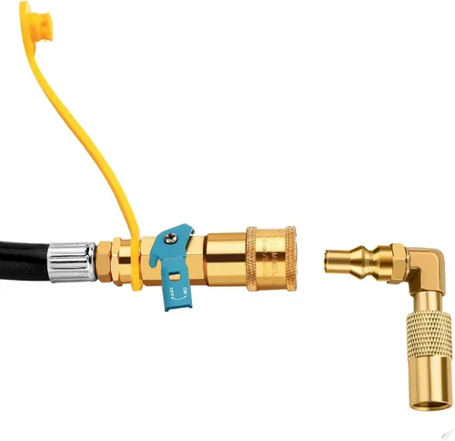 Miniatura 5 de WADEO Adaptador de codo de conexión rápida RV de 1/4 de pulgada de baja presión para Blackstone 17 pulgadas y 22 pulgadas de gas propano parrilla