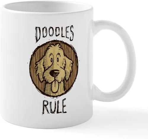 Miniatura 24 de CafePress I Love My Doodle Mugs - Taza de café de cerámica, taza de té, 11 onzas