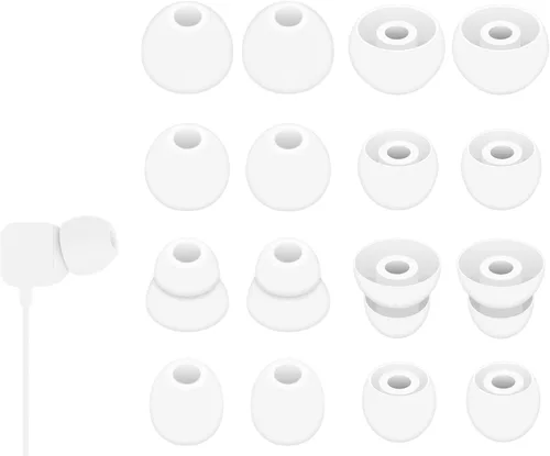 8 pares de almohadillas Powerbeats Pro, 4 tamaños de repuesto suaves y flexibles en la funda para reducir el ruido de los auriculares de goma de