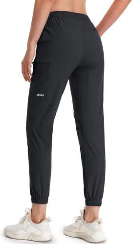 Miniatura 3 de MAGCOMSEN Pantalones deportivos de senderismo para mujer, resistentes al agua, ligeros, de secado rápido, pantalones deportivos de viaje y campamento