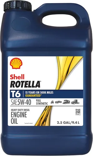 Miniatura 8 de Aceite de motor Shell Rotella T6 totalmente sintético 5W-40, 1 galón (paquete de 3)