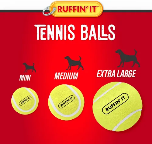 Miniatura 4 de Ruffin' It Pelotas de tenis pequeñas, juguete para perros de tamaño pequeño para parque, hogar o playa, paquete de 3