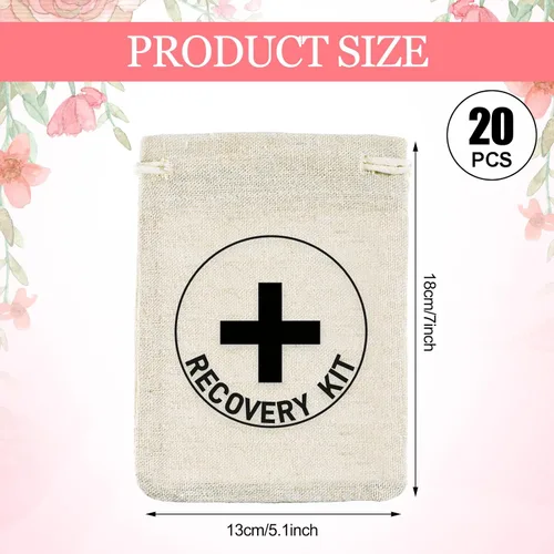 Miniatura 3 de Boao Paquete de 20 bolsas de regalo, decoraciones para despedida de soltero, despedidas de soltera con cordón, suministros de boda para despedida