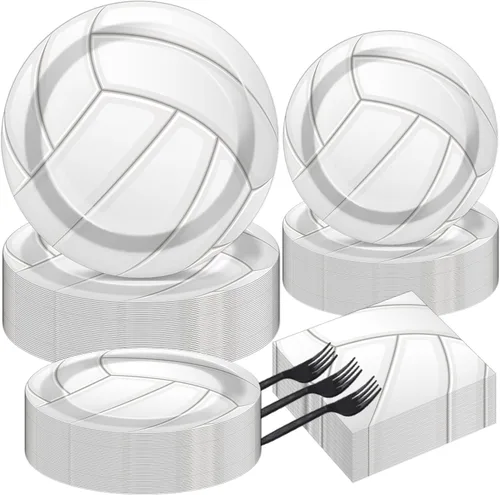 Miniatura 17 de 50 platos y servilletas de fútbol para invitados, suministros de fiesta, decoración de fiesta de cumpleaños de fútbol, juego de vajilla desechable