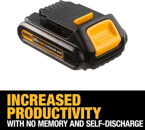Miniatura 4 de DEWALT DCB201 Batería compacta de iones de litio, 1.5 A 20 V