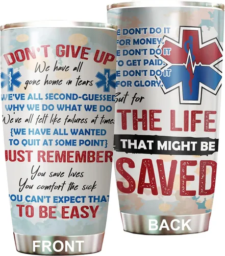 Miniatura 6 de Regalos EMT para Mujeres - Taza de Acero Inoxidable 20oz, Regalos de Apreciación de la Semana Feliz EMS al Por Mayor para Hombres, Accesorios