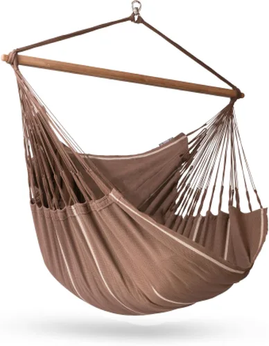 La Siesta® XL King Habana - Hamaca colgante de algodón, para interiores y exteriores, silla colgante bohemia para dormitorio, patio, máximo 355