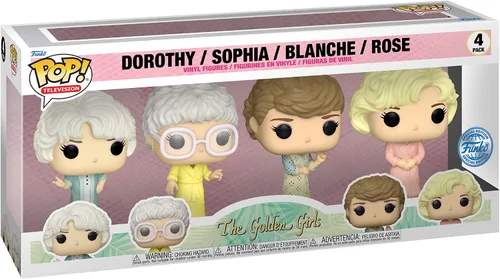 Funko Pop! TV: Golden Girls - Juego de 4 figuras de vinilo – Edición especial exclusiva con Dorothy, Sophia, Blanche y Rose
