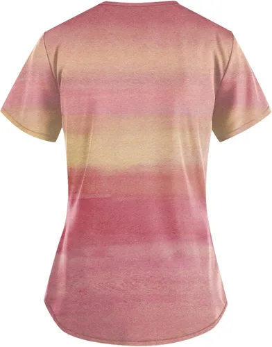 Miniatura 2 de Camisetas médicas para mujer, cuello en V, con estampado de animales, cómodas, fáciles de ajustar, ligeras y duraderas