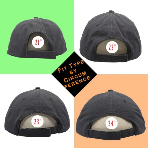 Miniatura 6 de Gorra de béisbol ajustable clásica de sarga de algodón lavado de perfil bajo
