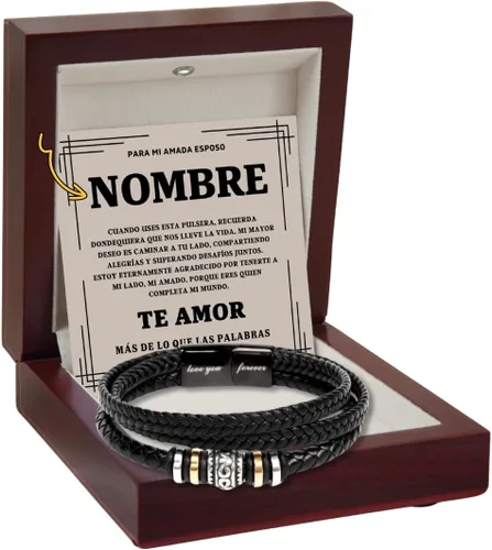 Miniatura 8 de Pulseras para mi esposo, regalo para hombre 14 de febrero, regalos de aniversario para mi esposo, un regalo único para el amor de mi vida, el amor