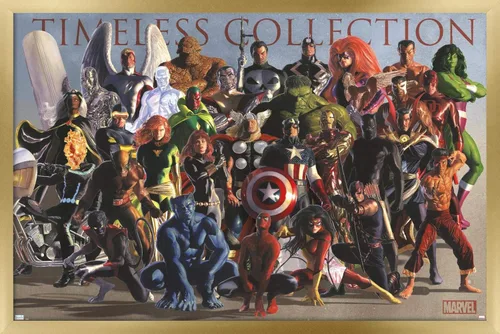 Miniatura 14 de Marvel Comics Group - Póster de pared, 22.4 pulgadas de largo x 14.7 W, versión enmarcada de madera de granero