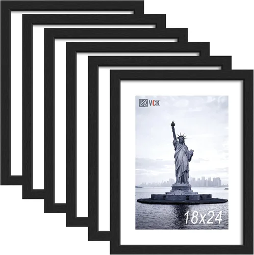 Miniatura 48 de VCK Marco de fotos de 24 x 36 pulgadas, exclusivo marco de póster grande negro para pared, galería en casa, oficina, 1 paquete