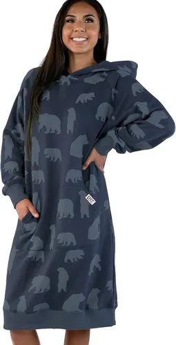 Miniatura 108 de Lazy One Sudadera con capucha de gran tamaño, ropa de dormir cómoda, vestido de suéter para mujer