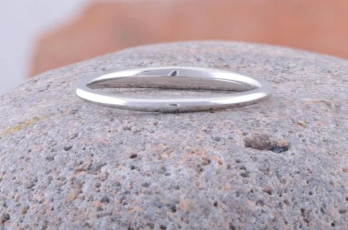 Miniatura 4 de SILVERCLOSEOUT Anillo de amor para mujer, chapado en rodio y apilable, fino