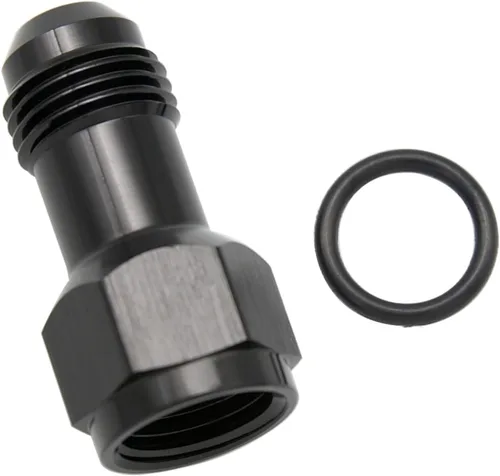 Miniatura 18 de Aluminio 3AN hembra a 3AN macho extensor de montaje, conector adaptador de extensiones AN3 con anillo tórico, negro