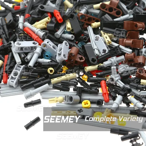 Miniatura 5 de SEEMEY 884 piezas de bloques de conectores de eslabones de cadena de eje compatibles con piezas técnicas de marca principal