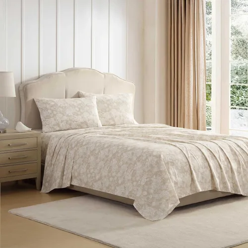 Miniatura 45 de Laura Ashley - Sábanas King, Juego de Ropa de Cama de Percal de Algodón, Ligero y Transpirable para el Hogar (Emogene Naranja Quemado, King)
