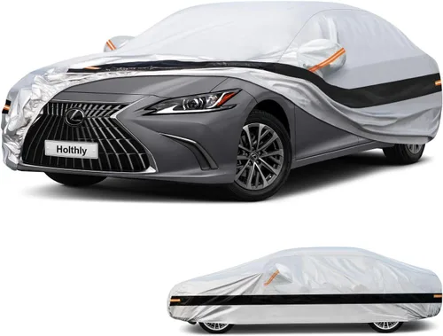 Miniatura 8 de Funda para Automóvil de 10 Capas Impermeable para Todo Clima para Coupé Hatchback, 100% Impermeable Fundas para Automóvil de Exterior Ajuste