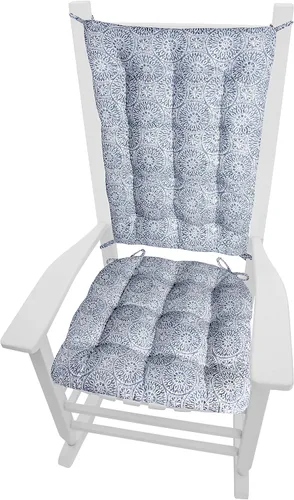 Miniatura 19 de Barnett Home Decor Cojines de silla mecedora de algodón Duck Tan – Tamaño extragrande Jumbo – Almohadilla de asiento de espuma de látex de 19 x 19