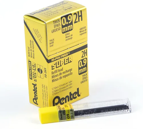 Miniatura 10 de Pentel Hi-Polymer Super Minas de repuesto, Gris