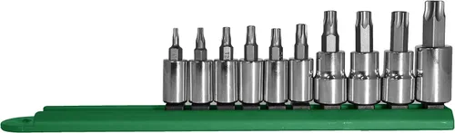 Miniatura 11 de Mayhew Tools 16003 Juego de brocas de doble unidad de perfil bajo, 11 piezas Torx, revestimiento de titanio Recubierto de titanio