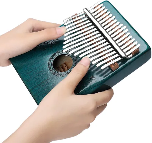 Miniatura 2 de Kalimba - Piano de pulgar de 17 teclas, piano portátil de dedo Mbira, regalos para niños y adultos, instrumento musical, pianos de pulgar, 17