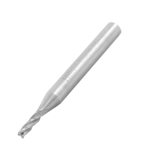 uxcell 1/8 "diámetro de corte 1/4" vástago 4 flautas vástago recto cortador herramienta HSS-AL extremo molino broca
