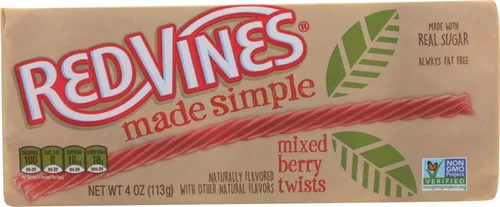 Red Vines Made Simple Berry Twists 4oz (paquete de 2)