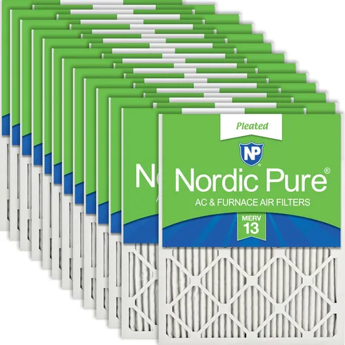 Miniatura 34 de Nordic Pure Filtros de aire para horno MERV 6 de 18 x 25 x 1 pulgadas (tamaño real: 17 1/2 x 24 1/2 x 3/4), color verde poliéster MERV 6, reduce
